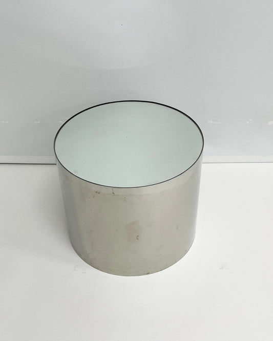 1970s Brueton Style Chrome and Mirrored Top Side Table