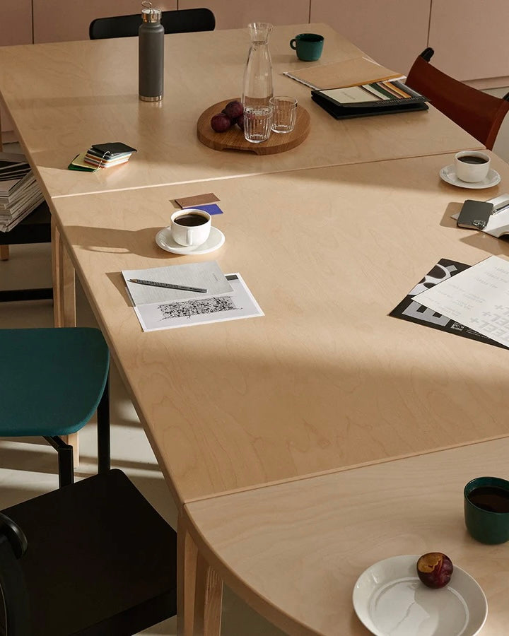 1960s Alvar Aalto Table 84 Birch Large Square Dining Table for Artek Finland