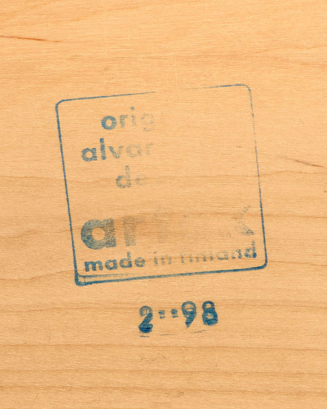 1960s Alvar Aalto Table 84 Birch Large Square Dining Table for Artek Finland