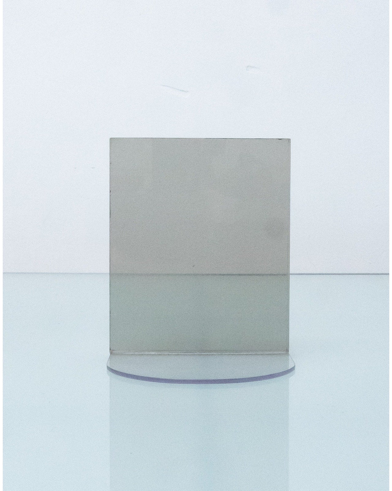1980s Acrylic Smoked Gray Book End