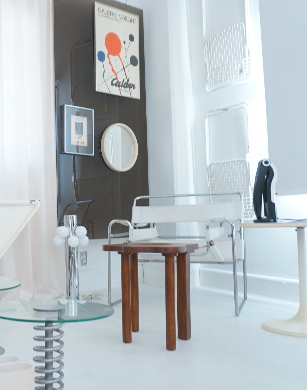 1959 Galerie Maeght, Paris, George Maeght Lithograph in Chrome Frame