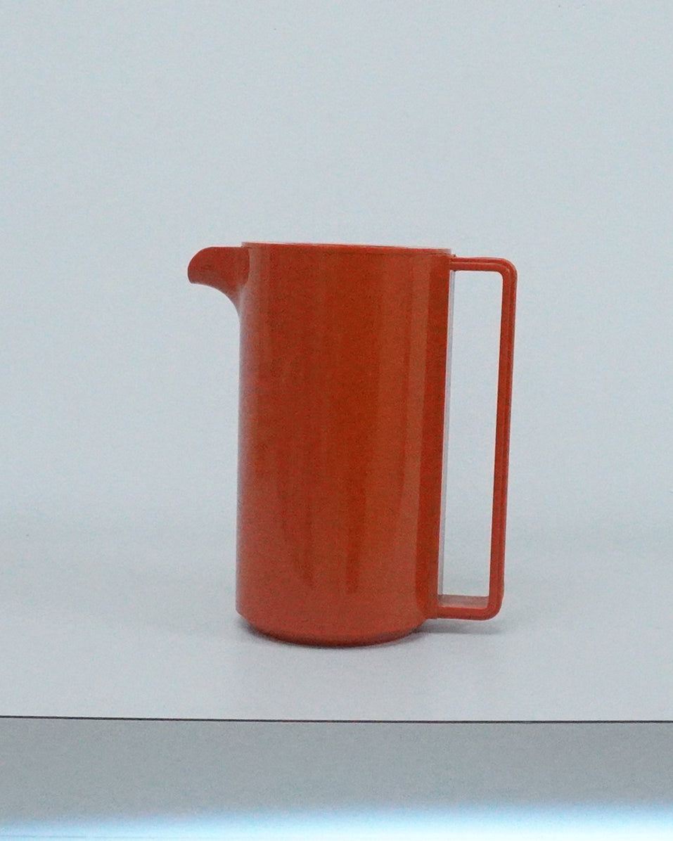 1960s Ingrid Ltd Chicago Brick Red Plastic Pitcher