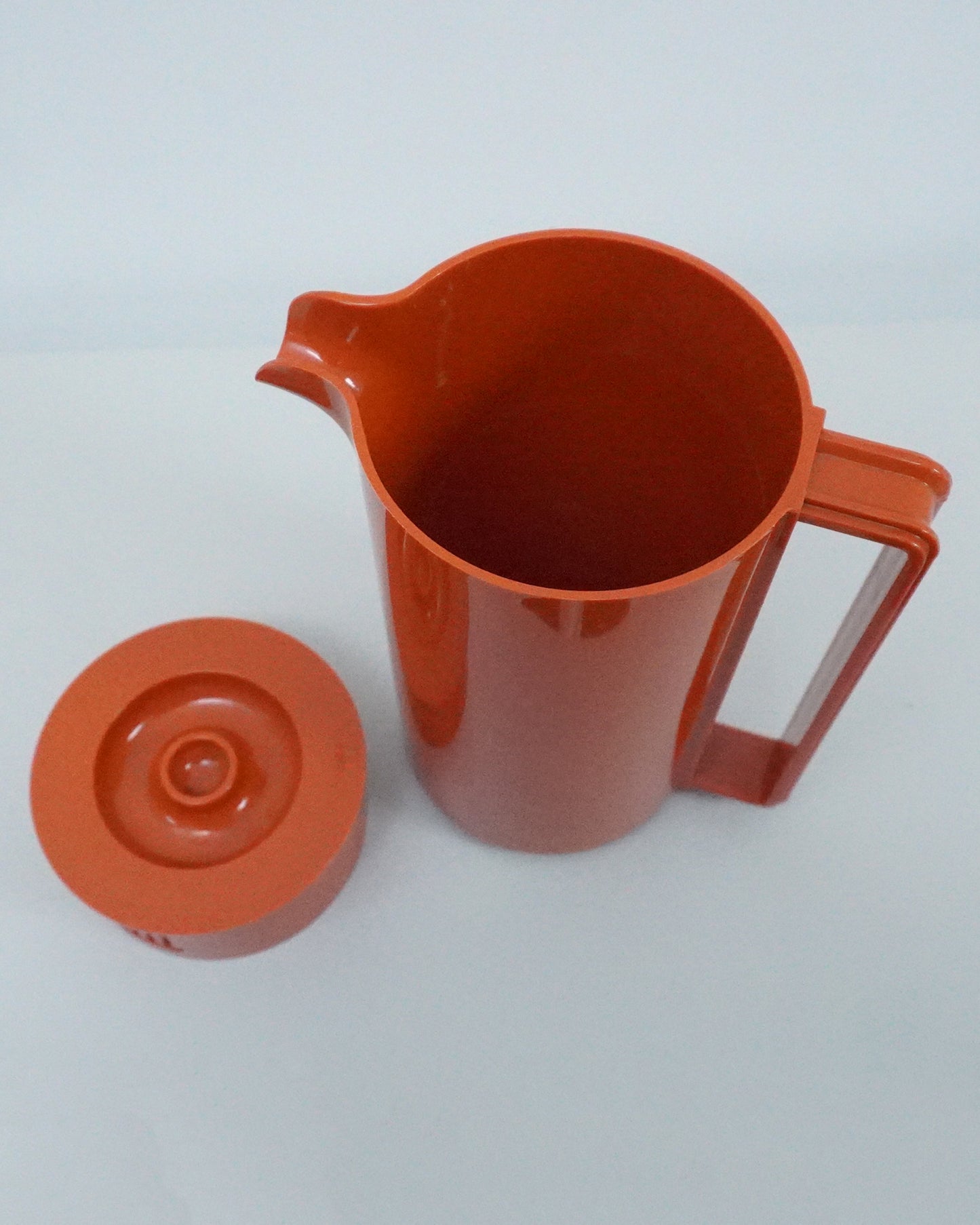 1960s Ingrid Ltd Chicago Brick Red Plastic Pitcher