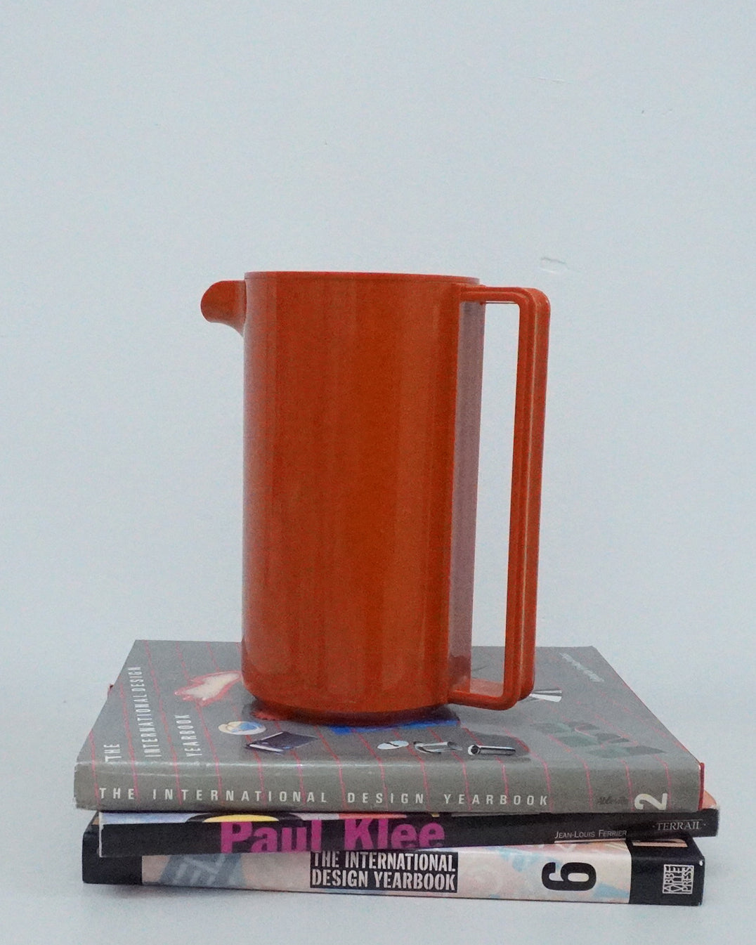 1960s Ingrid Ltd Chicago Brick Red Plastic Pitcher