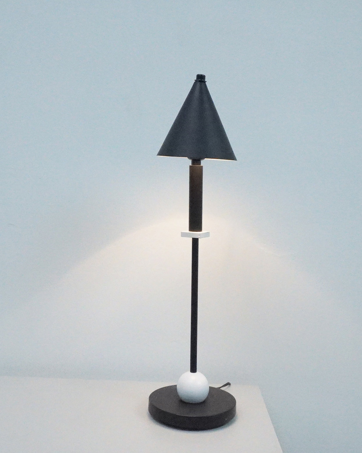 1990s Memphis Milano Lamp in the Style of Robert Sonneman for George Kovacs