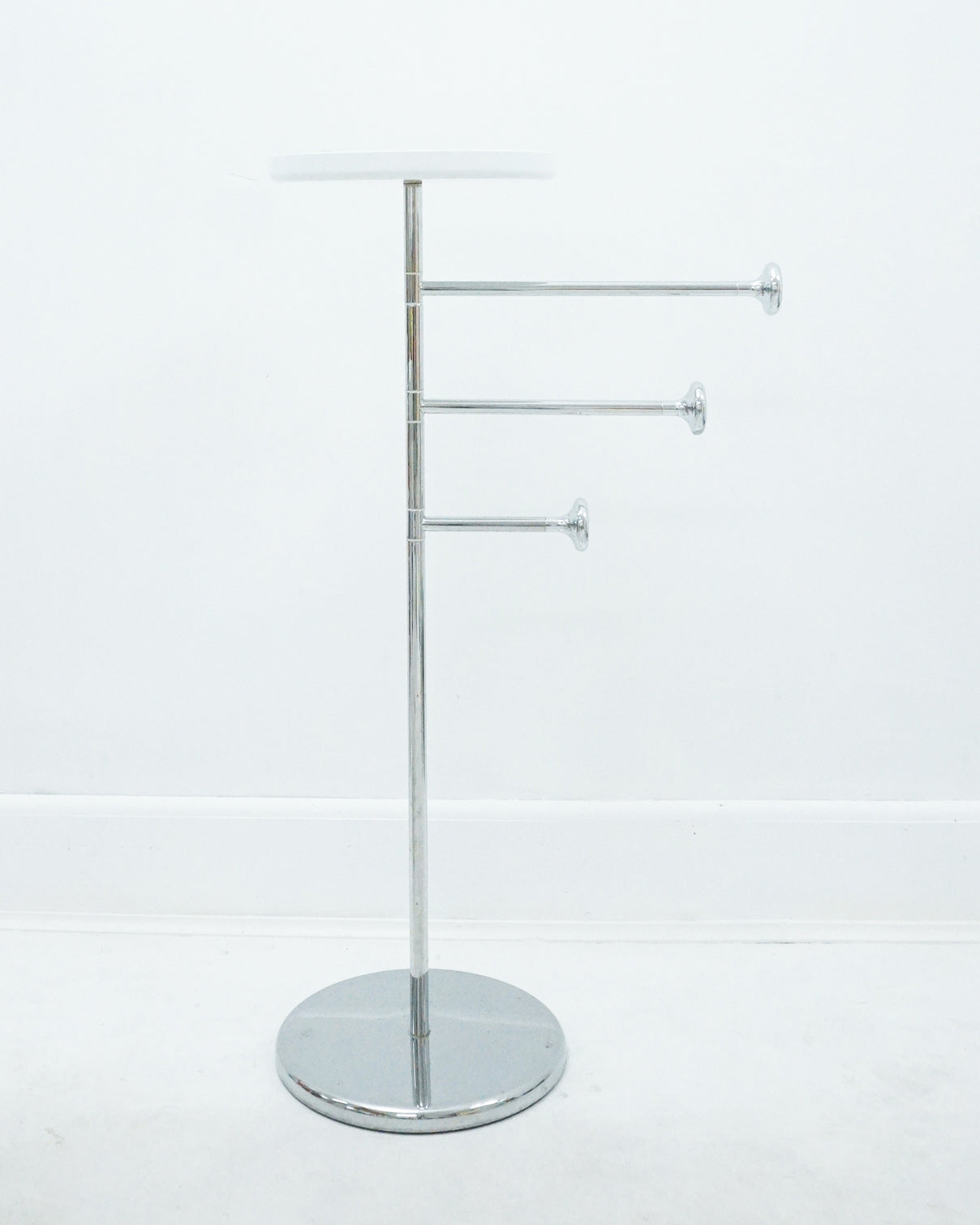 1970s Alessi Steel and Plastic Towel Rack