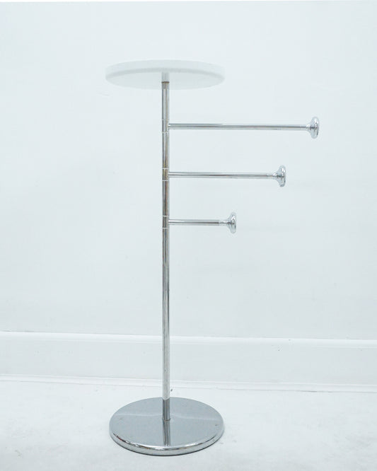 1970s Alessi Steel and Plastic Towel Rack