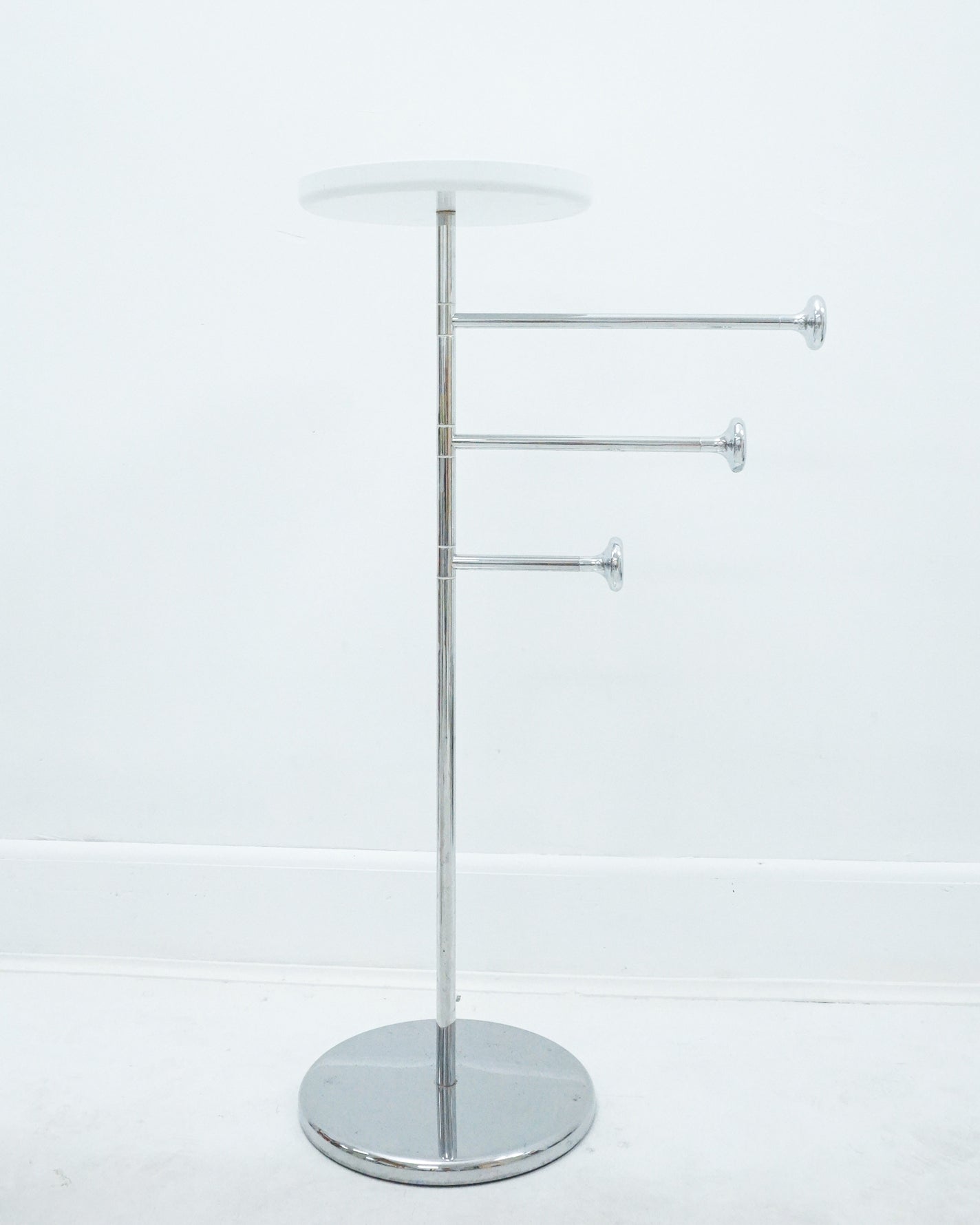 1970s Alessi Steel and Plastic Towel Rack