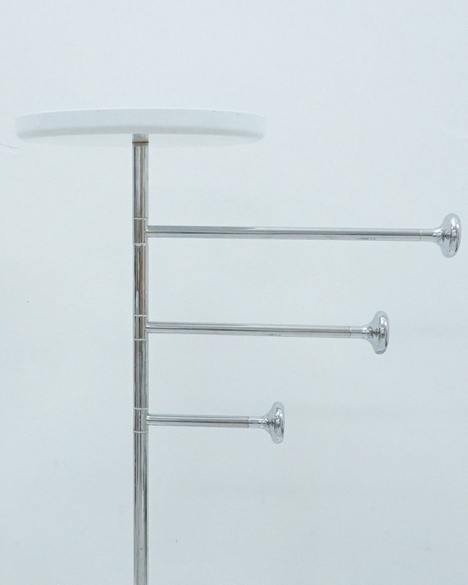1970s Alessi Steel and Plastic Towel Rack