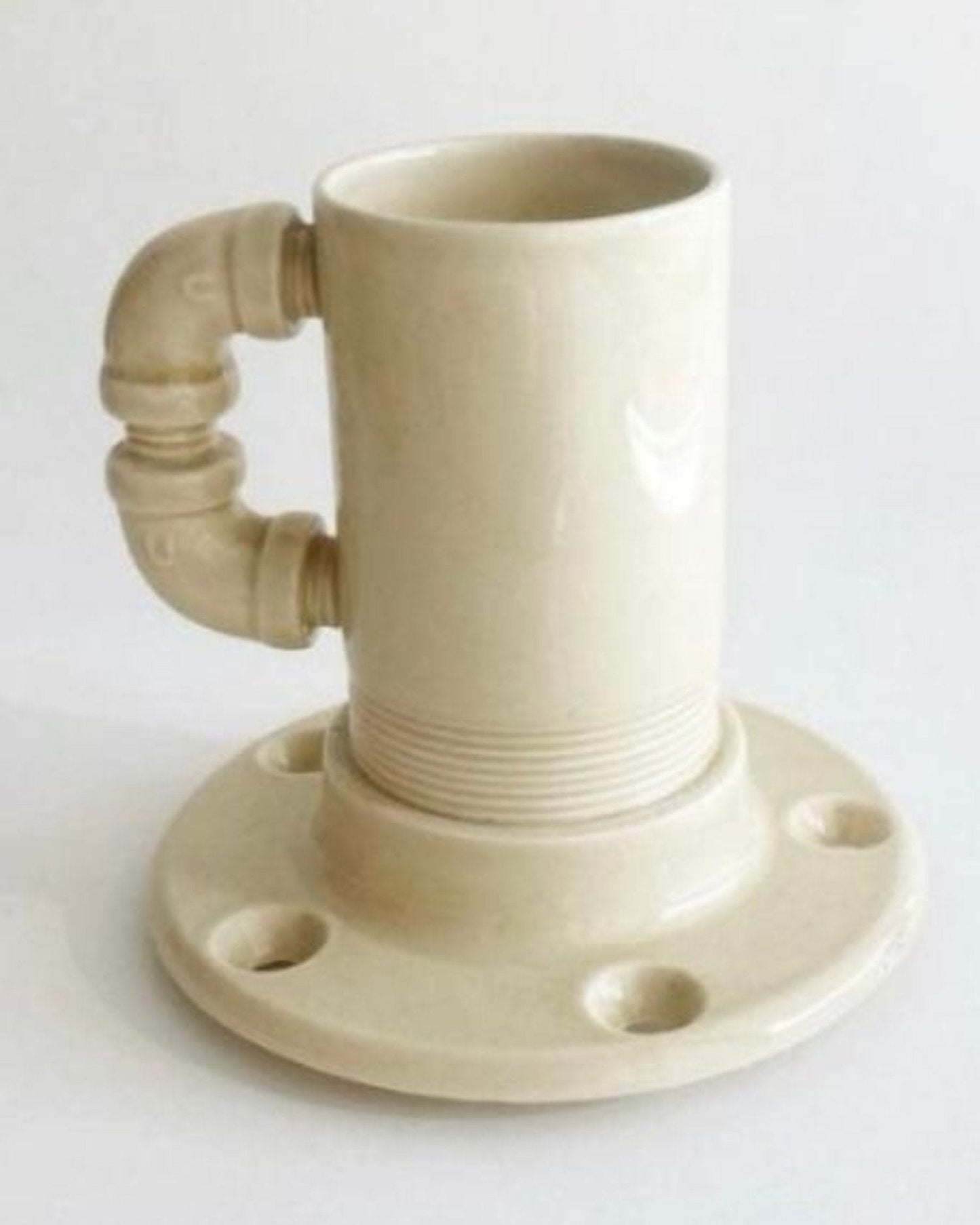 1960s Bauhaus Jackson Boone "Plumber Nightmare" Coffee Mug Nuts, Bolts, Pipe by Trend Pacific
