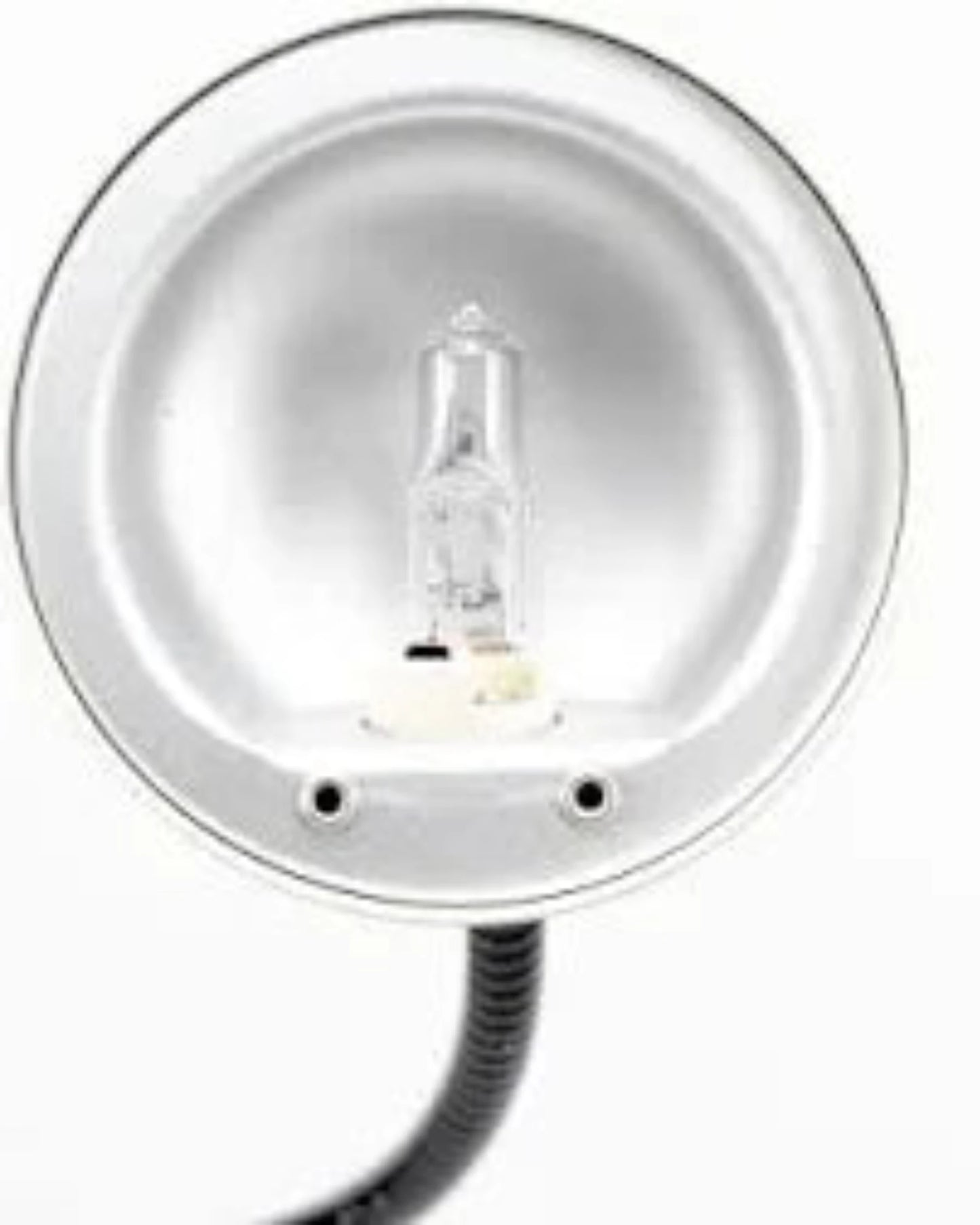 1980s White Gammalux Gooseneck Lamp, Made in Italy