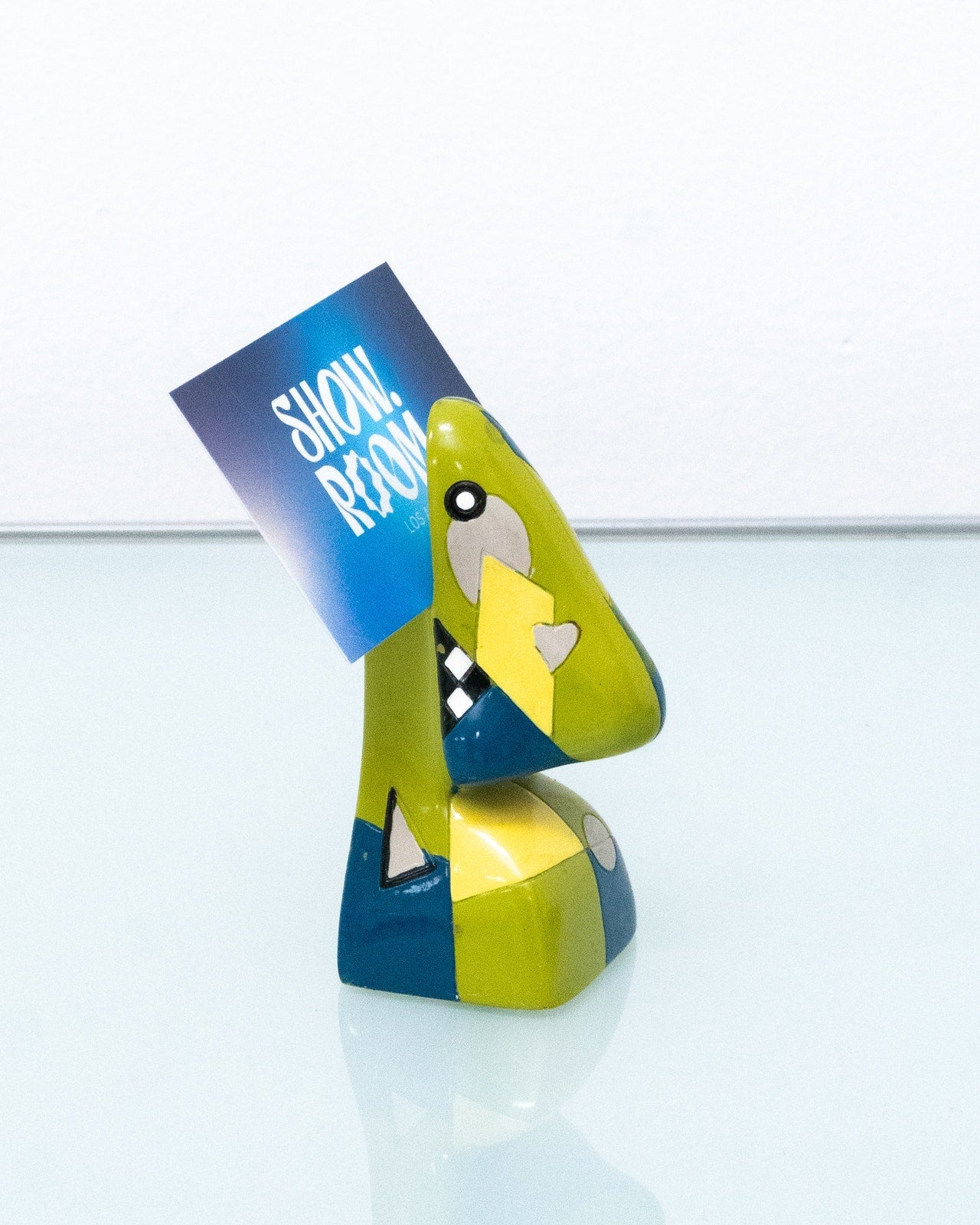 Vintage Eyeglasses or Card Stand Picasso Inspired Nose Glasses Holder Pop Art Statuette Painted Resin Popart Sculpture Abstract Figurine Eye Glasses