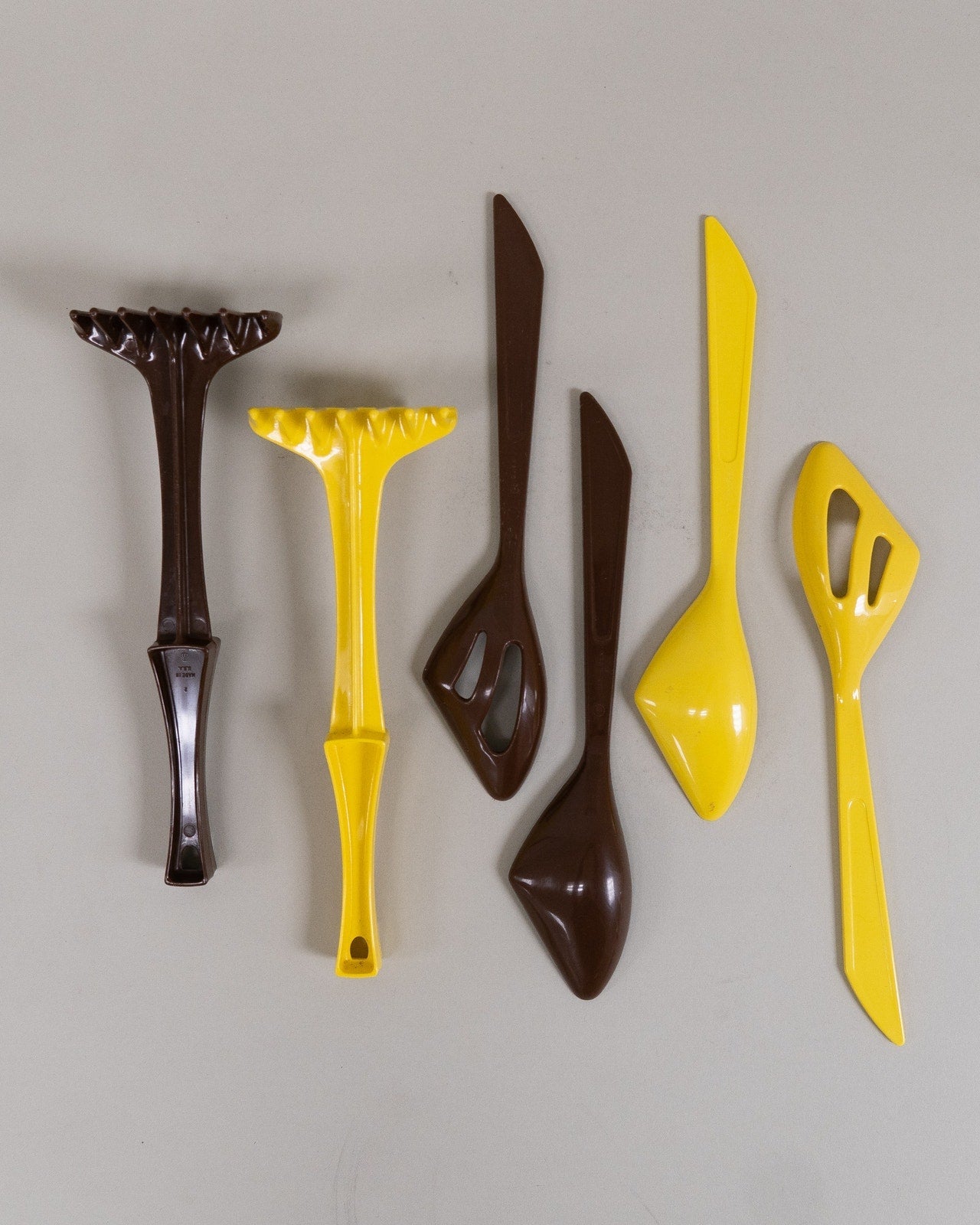 1950s Tupperware Serving Utensils and Potato Mashers