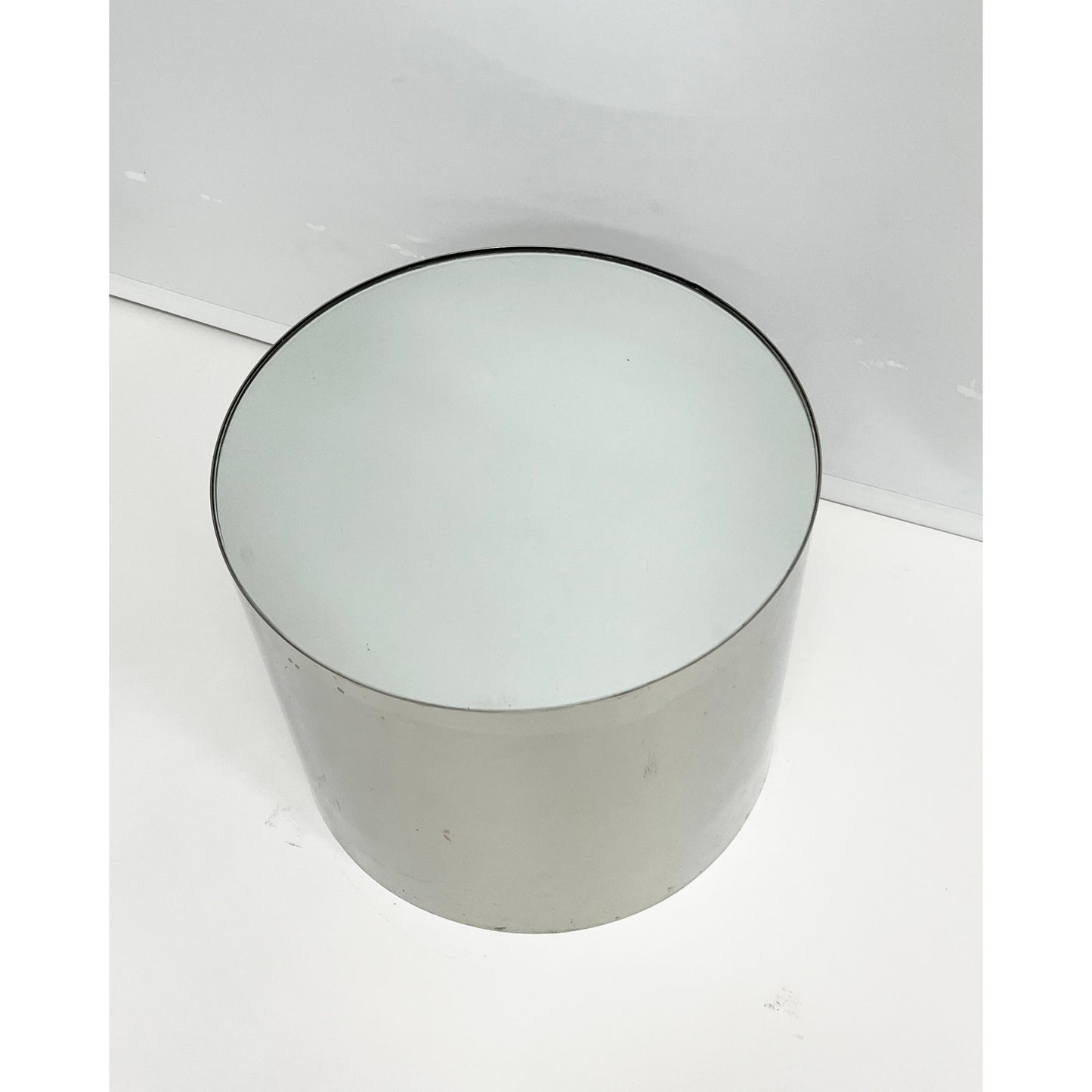 1970s Brueton Style Chrome and Mirrored Top Side Table