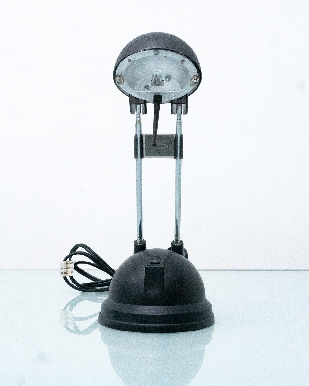 1990s Vintage IKEA Esspresivo Black Telescopic Halogen Desk Lamp