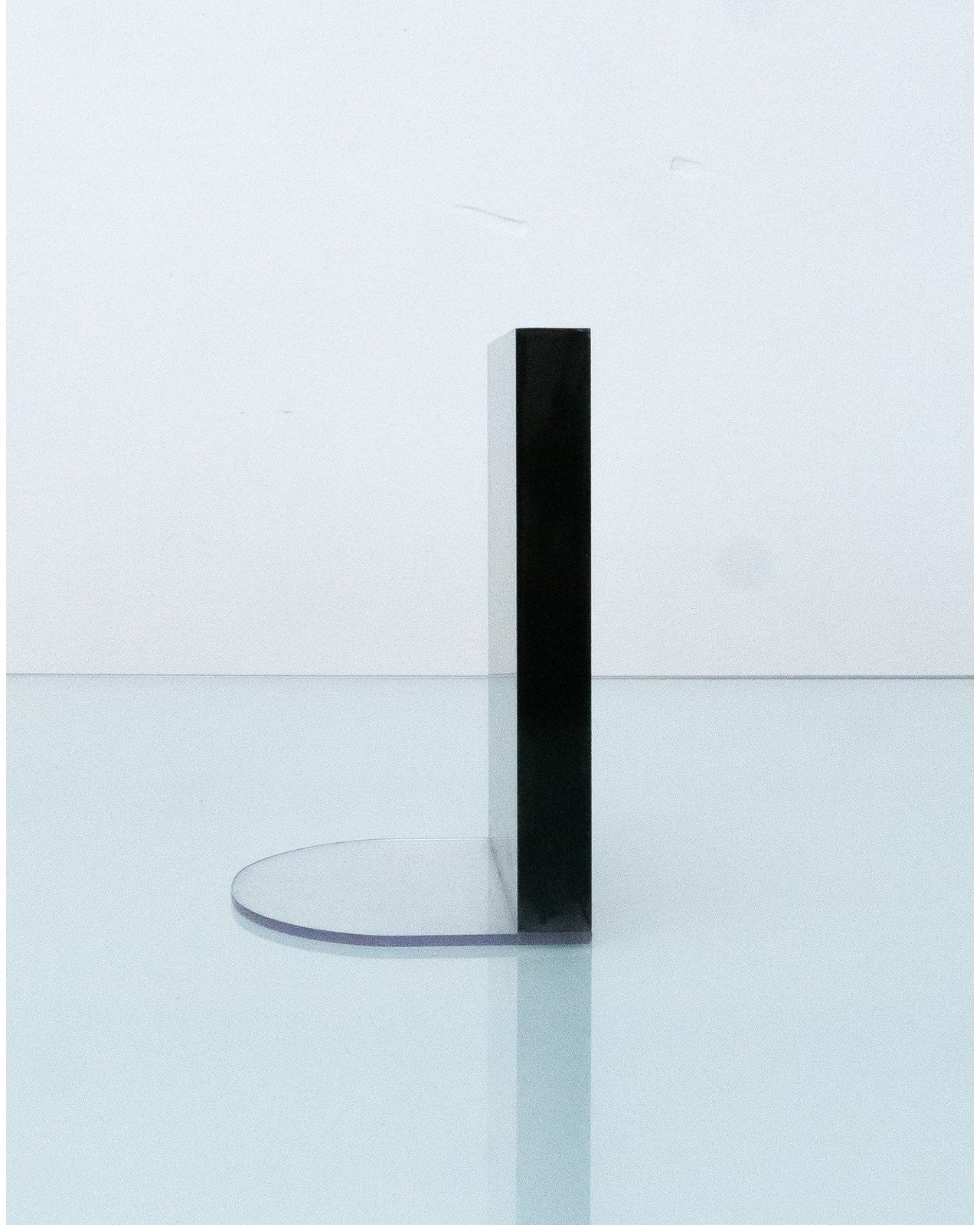 1980s Acrylic Smoked Gray Book End