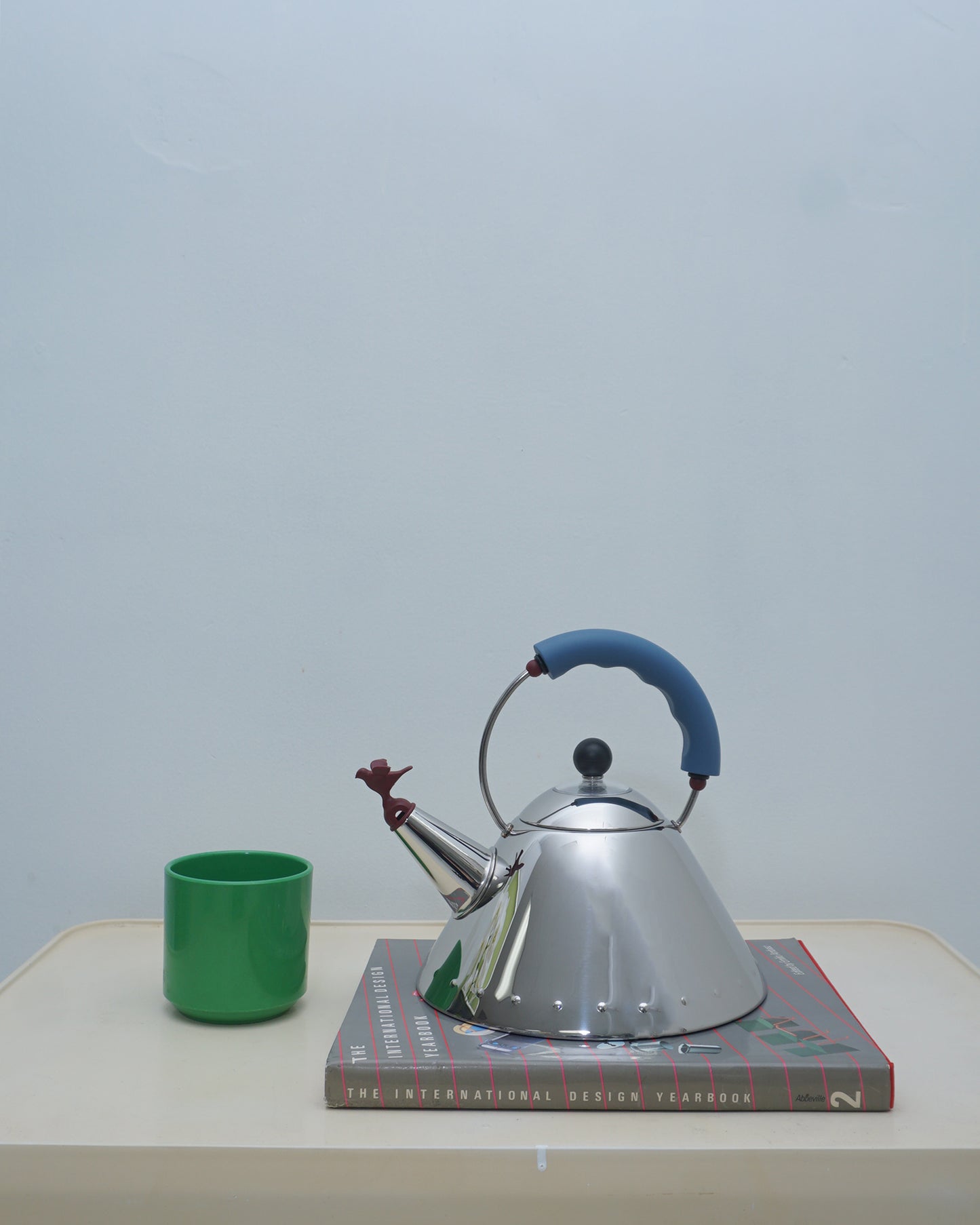 9093 Tea Kettle by Michael Graves for Alessi Made in Italy