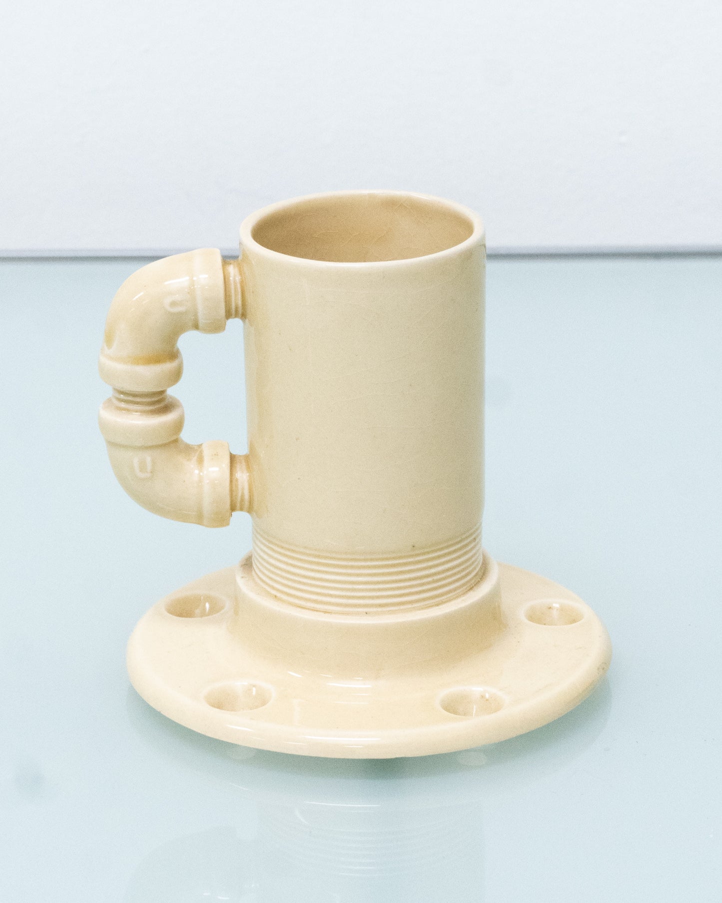 1960s Bauhaus Jackson Boone "Plumber Nightmare" Coffee Mug Nuts, Bolts, Pipe by Trend Pacific