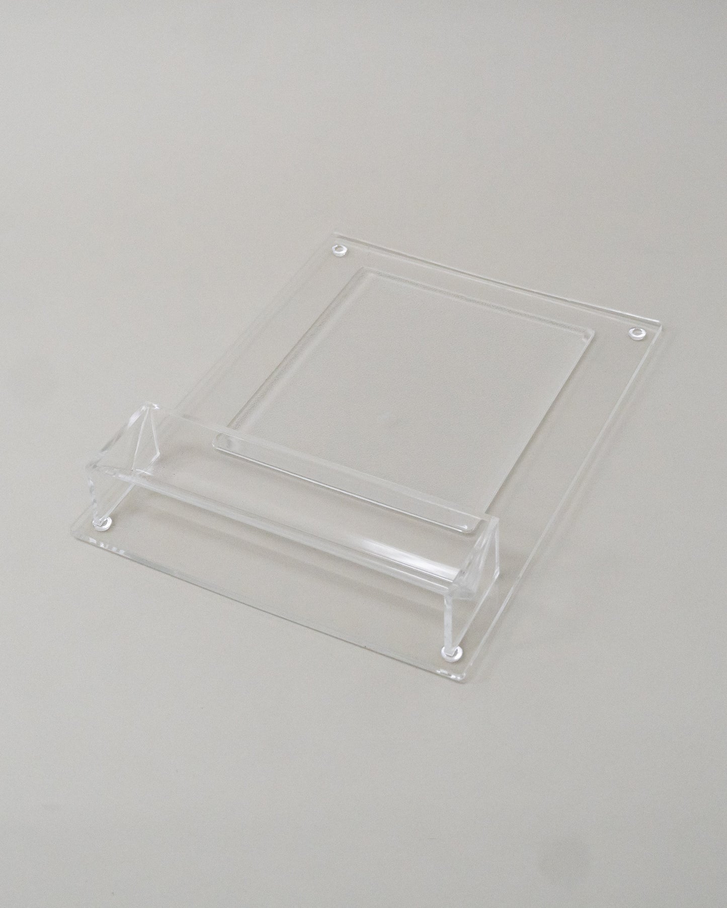 1980s Vintage Cheese Snack Tray Deluxe Clear Plastic Acrylic Original Box