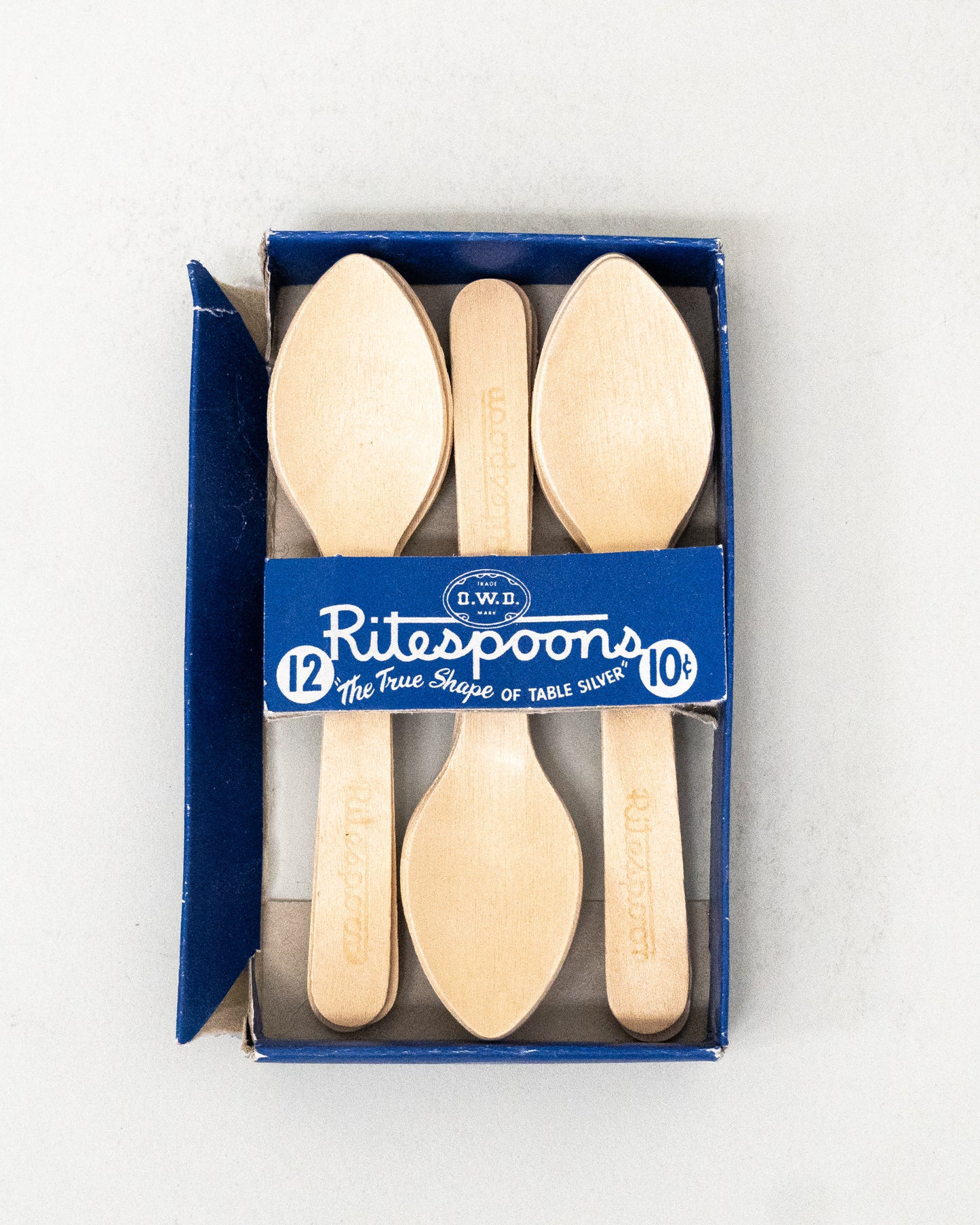 1920s Wooden New in Box Silverware