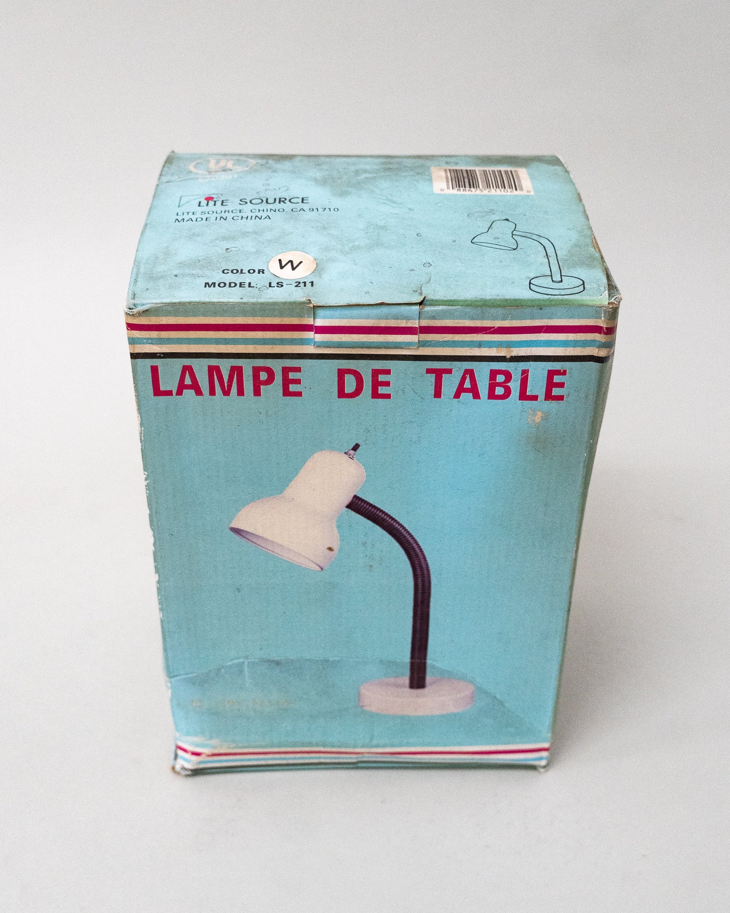 1980s White Lampe De Table Table Gooseneck Desk Lamp