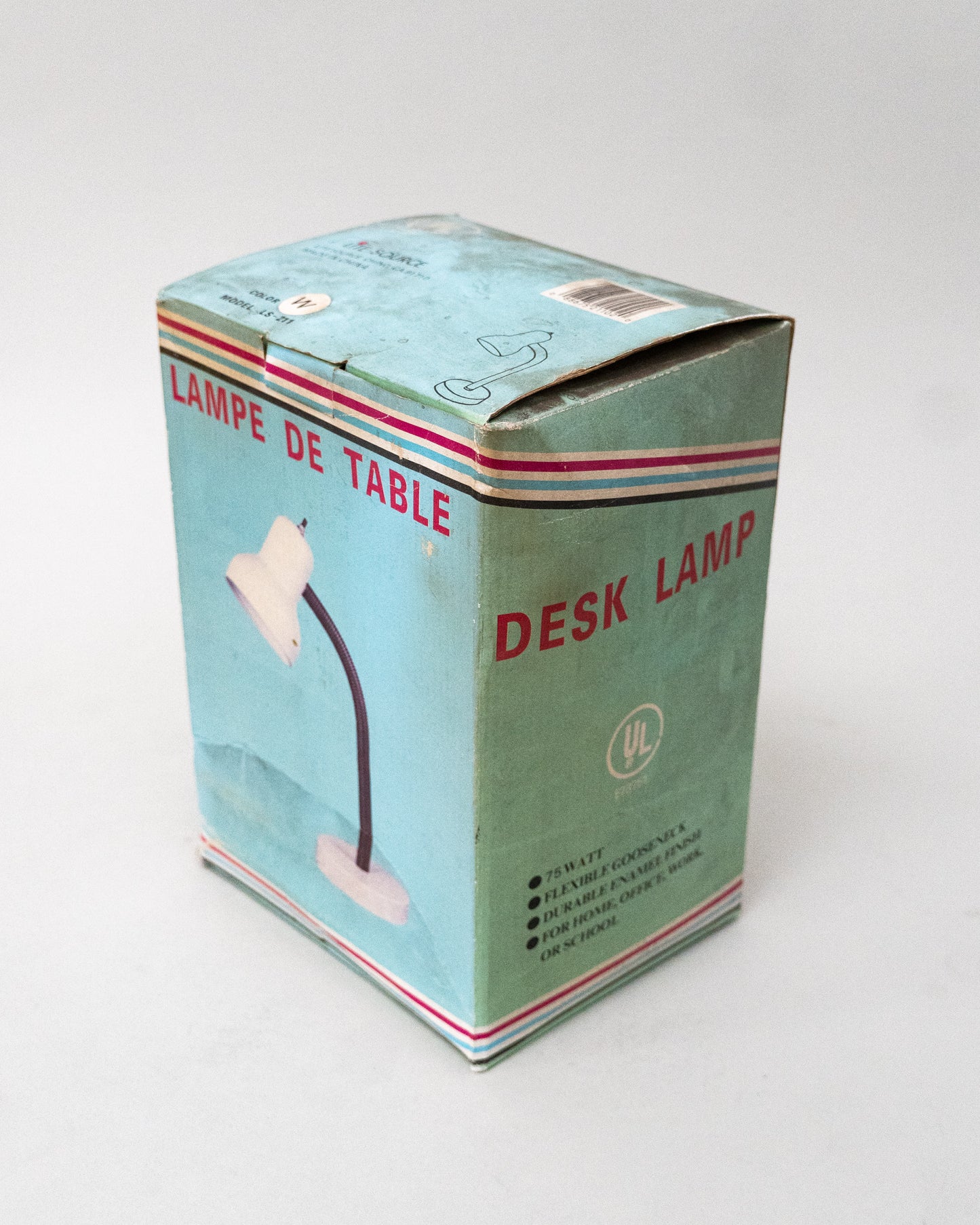 1980s White Lampe De Table Table Gooseneck Desk Lamp