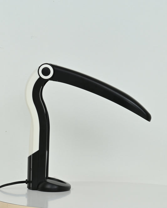 1990s Memphis Design Black Toucan Table Lamp by H.T. Huang for Huangslite