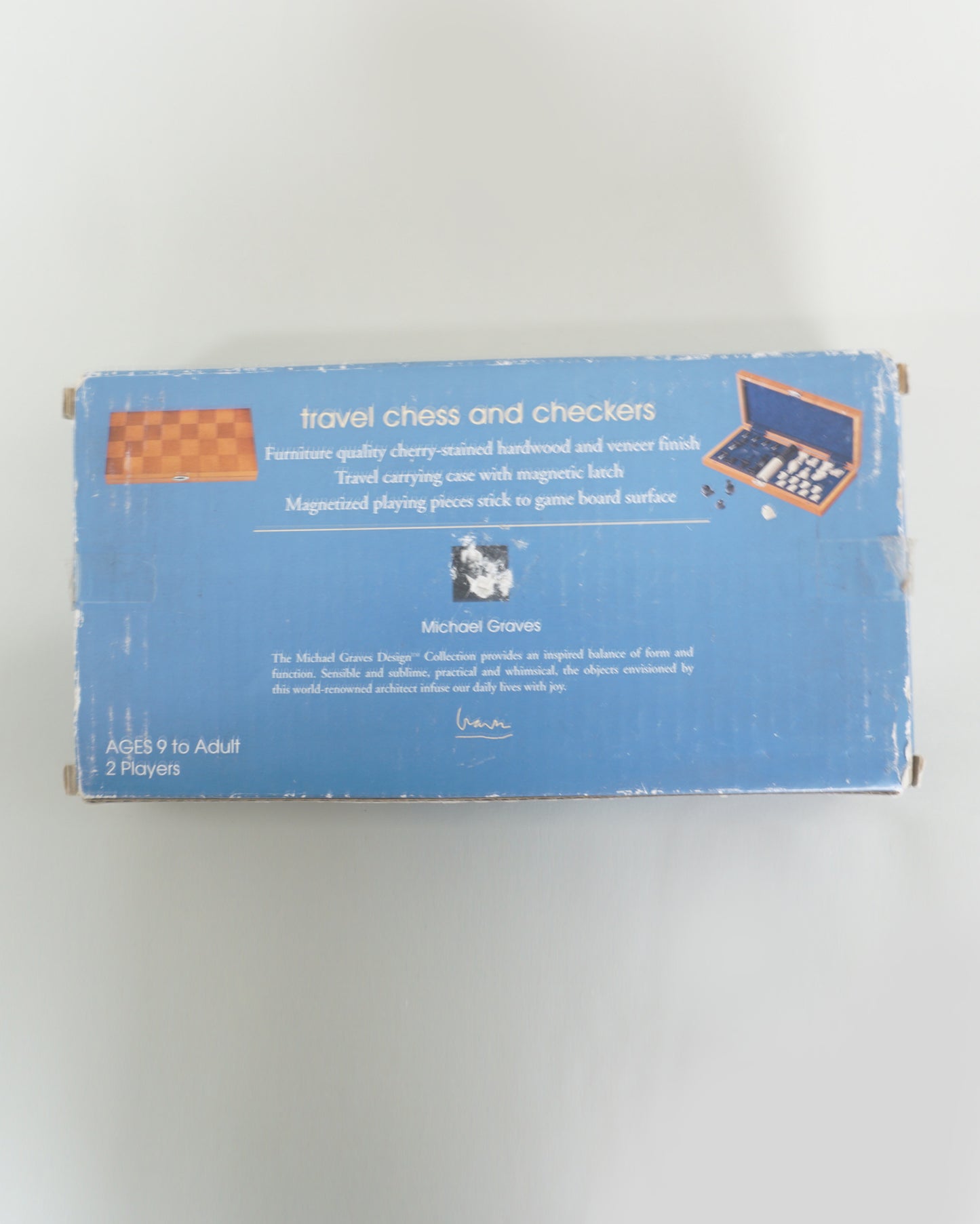 1990s Michael Graves Travel Chess and Checkers NOS and New in Box