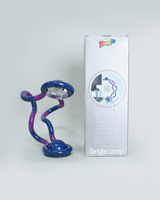 1990s Purple and Blue Tangle Lamp by Richard Zawitz NOS New in Box
