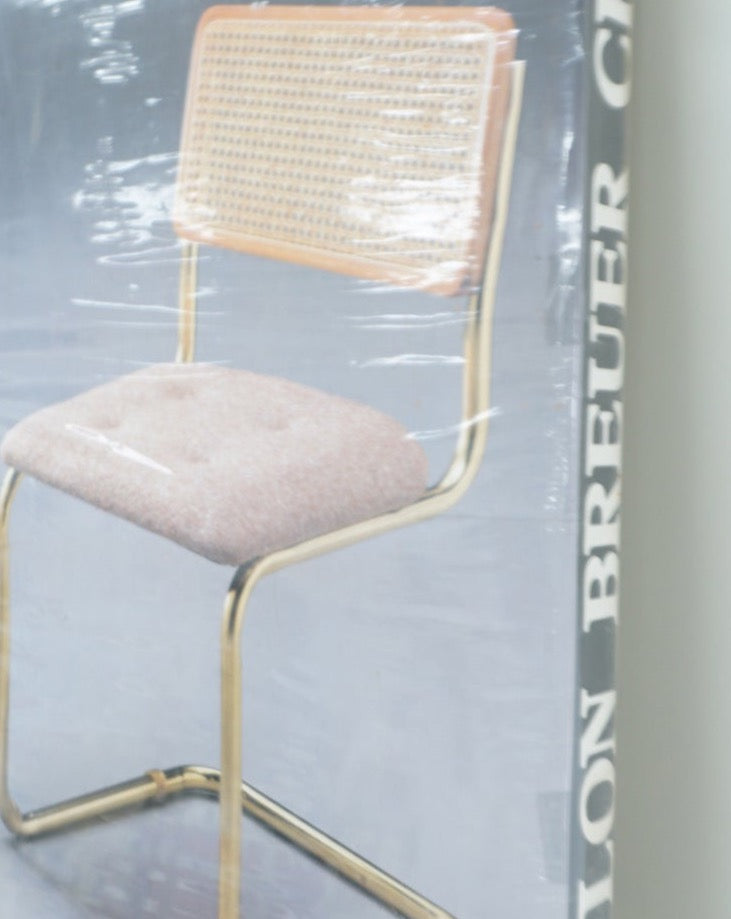 1980s Herculon Breuer Cesca-Style Chair NOS New in Box