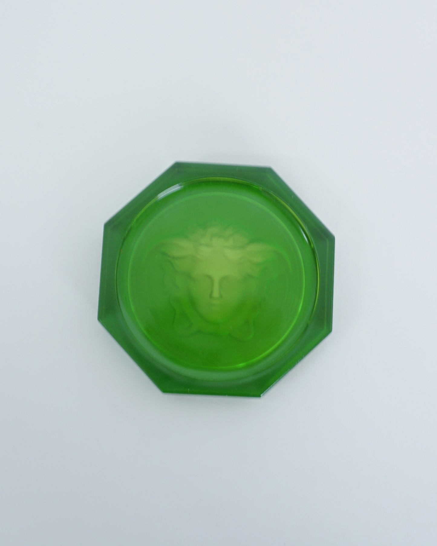 “Lumiere” Emerald Green Coaster or Ashtray by VERSACE for Rosenthal
