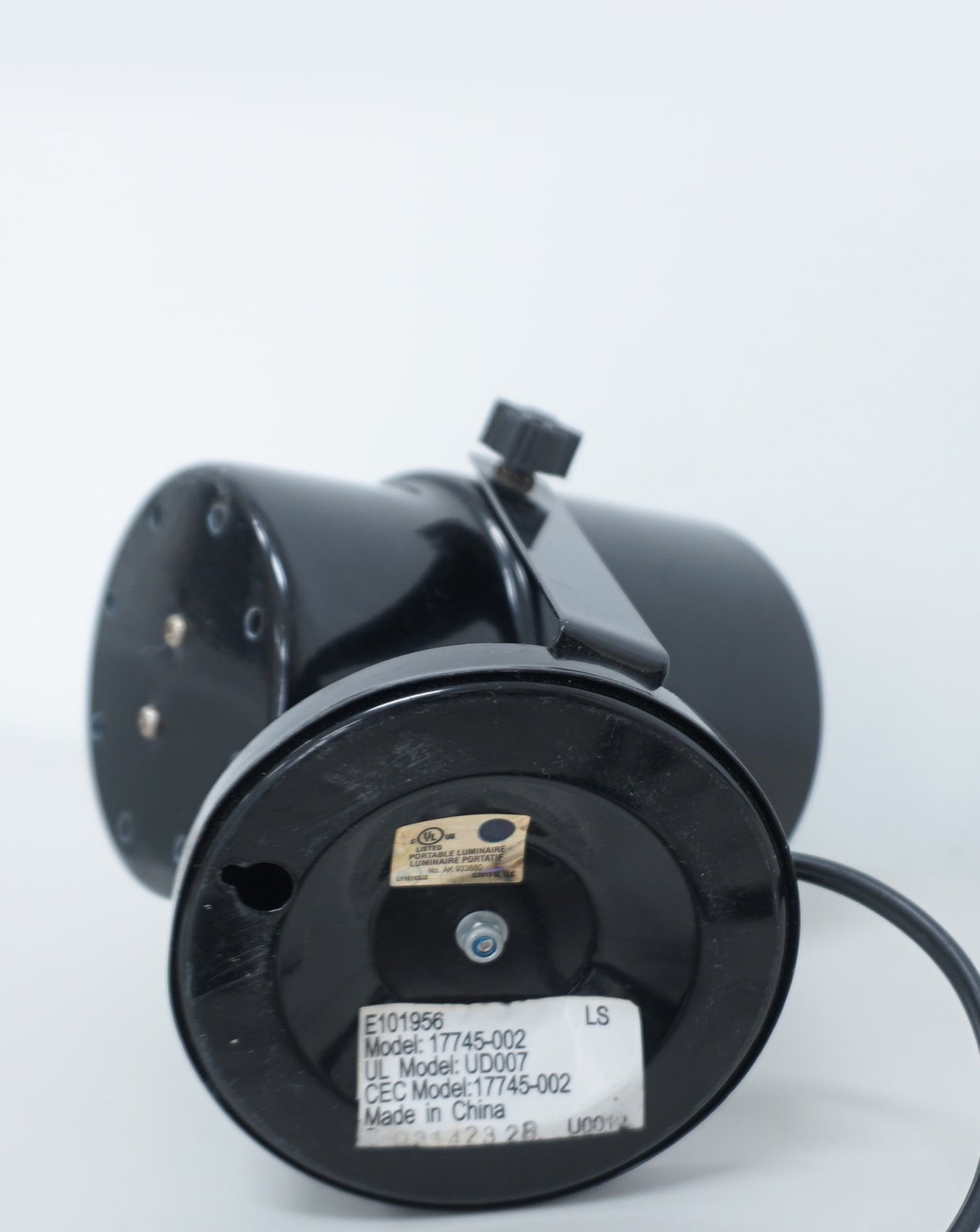 1980s Black Metal Accent Light Sconce