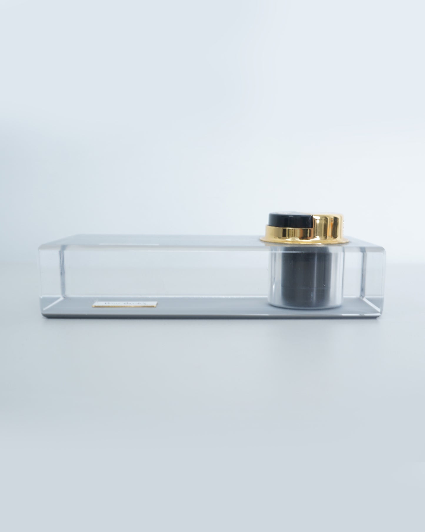 1960s Pierre Cardin Acrylic Coffee Table Lighter Signed