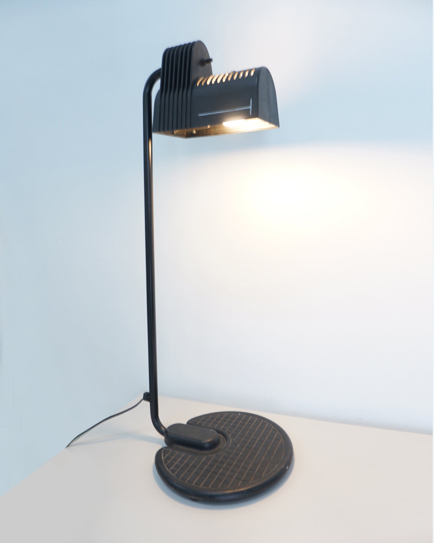 1980s Black Table Lamp by Belux