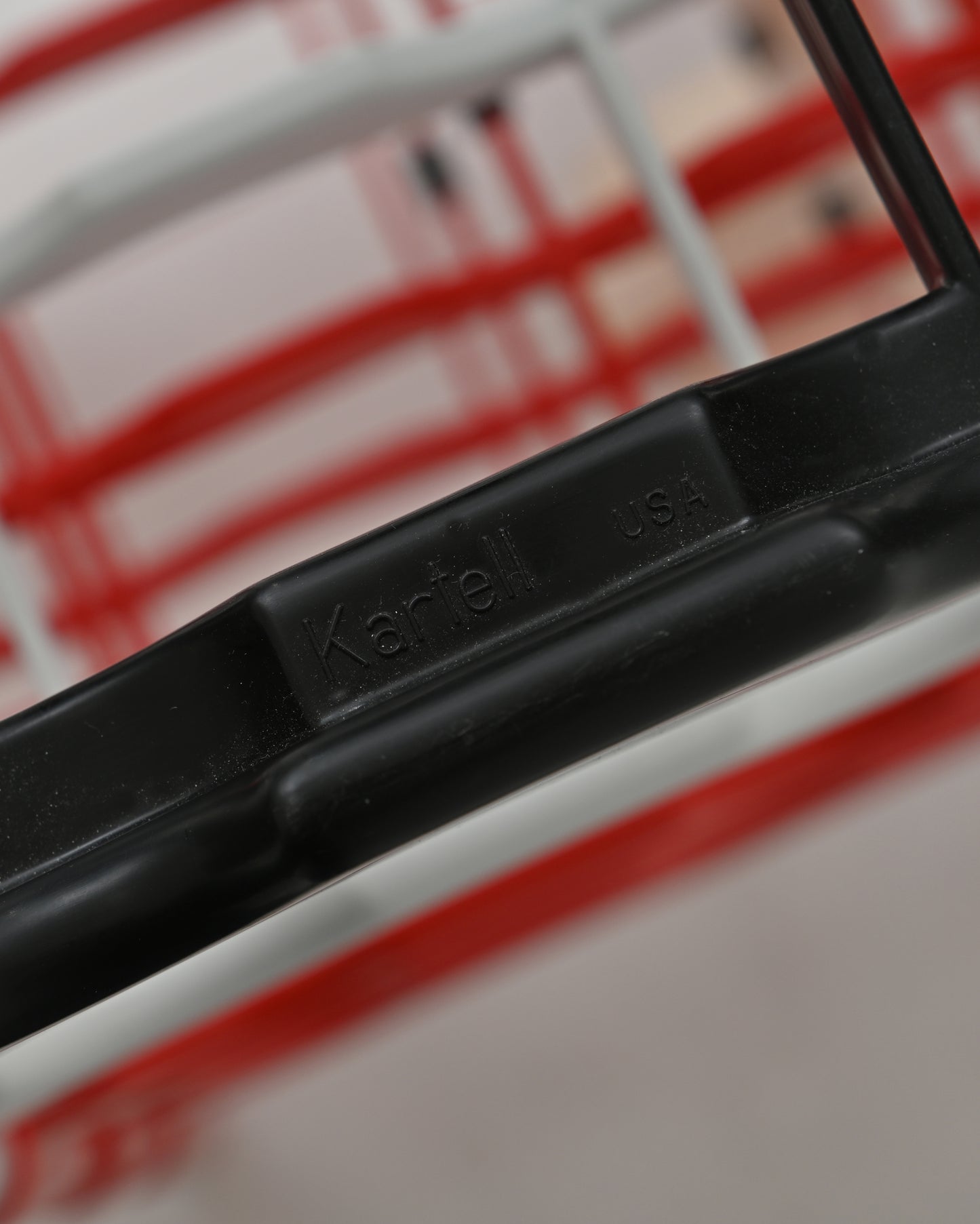 1970s Modular Stacking Red-Black-White Colorway Wine Rack by Kartell