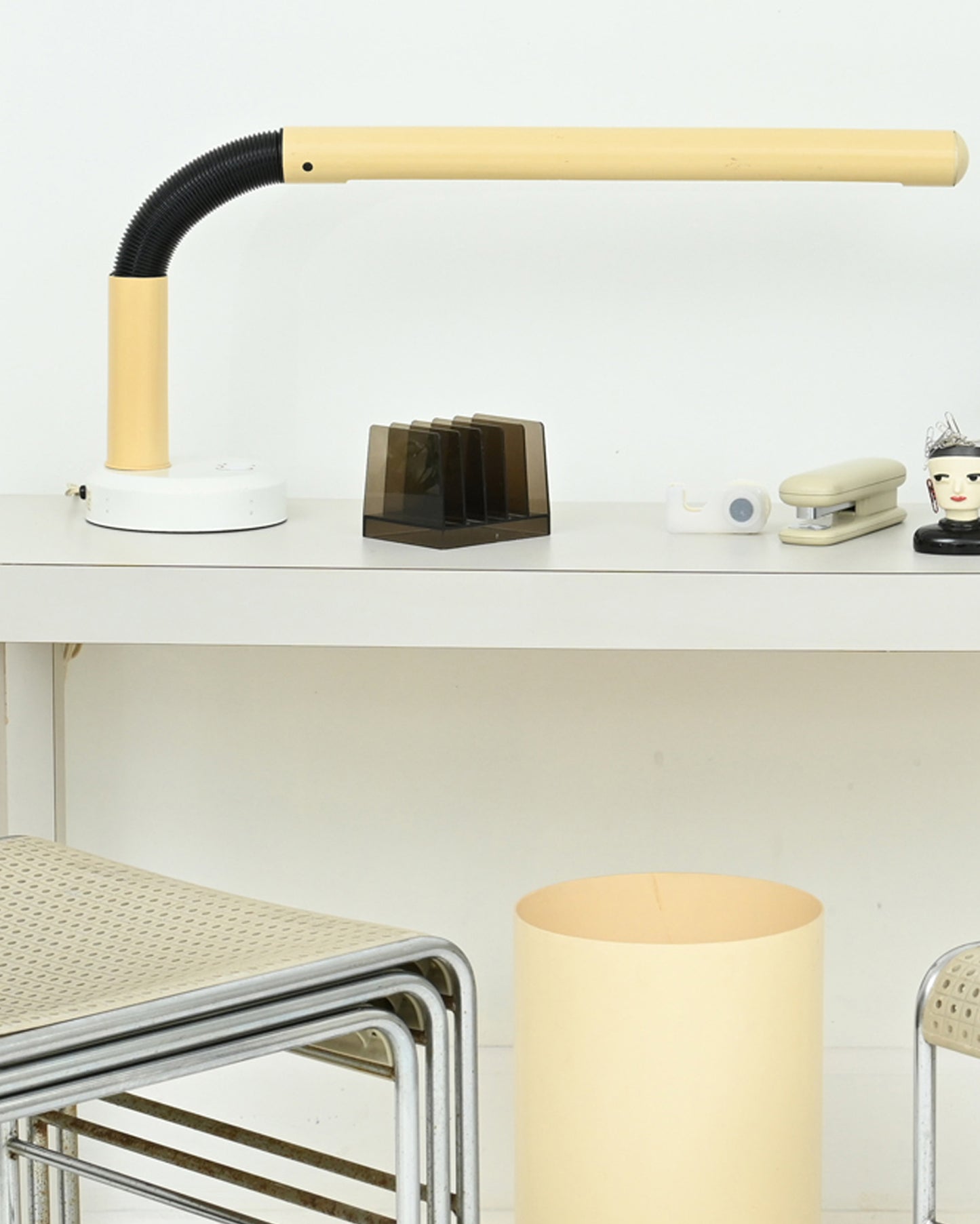 1970s Space Age Tubular Desk Lamp in the Style of Anders Pehrson’s “Tuben”