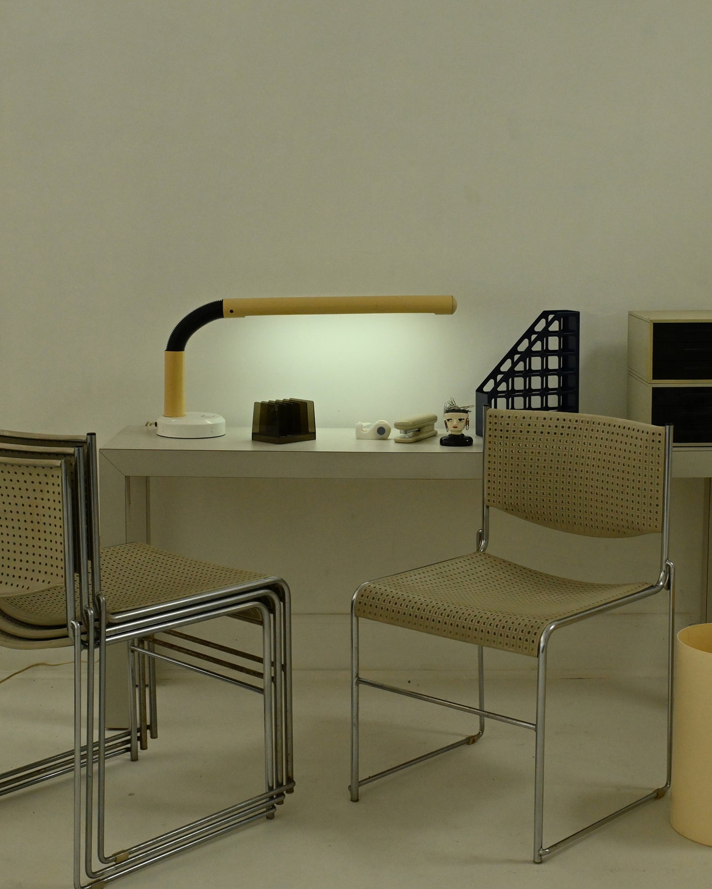 1970s Space Age Tubular Desk Lamp in the Style of Anders Pehrson’s “Tuben”