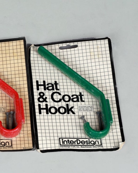 1980s Room & Board Interdesign Hat and Coat Hook NOS New in Box