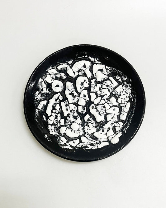 1970s Vintage Brutalist Ceramic Plate