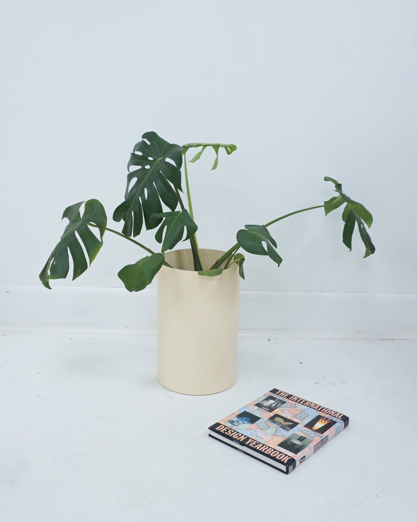 1970s Beige Kartell Space-Age Umbrella Holder, Wastebasket, and Planter