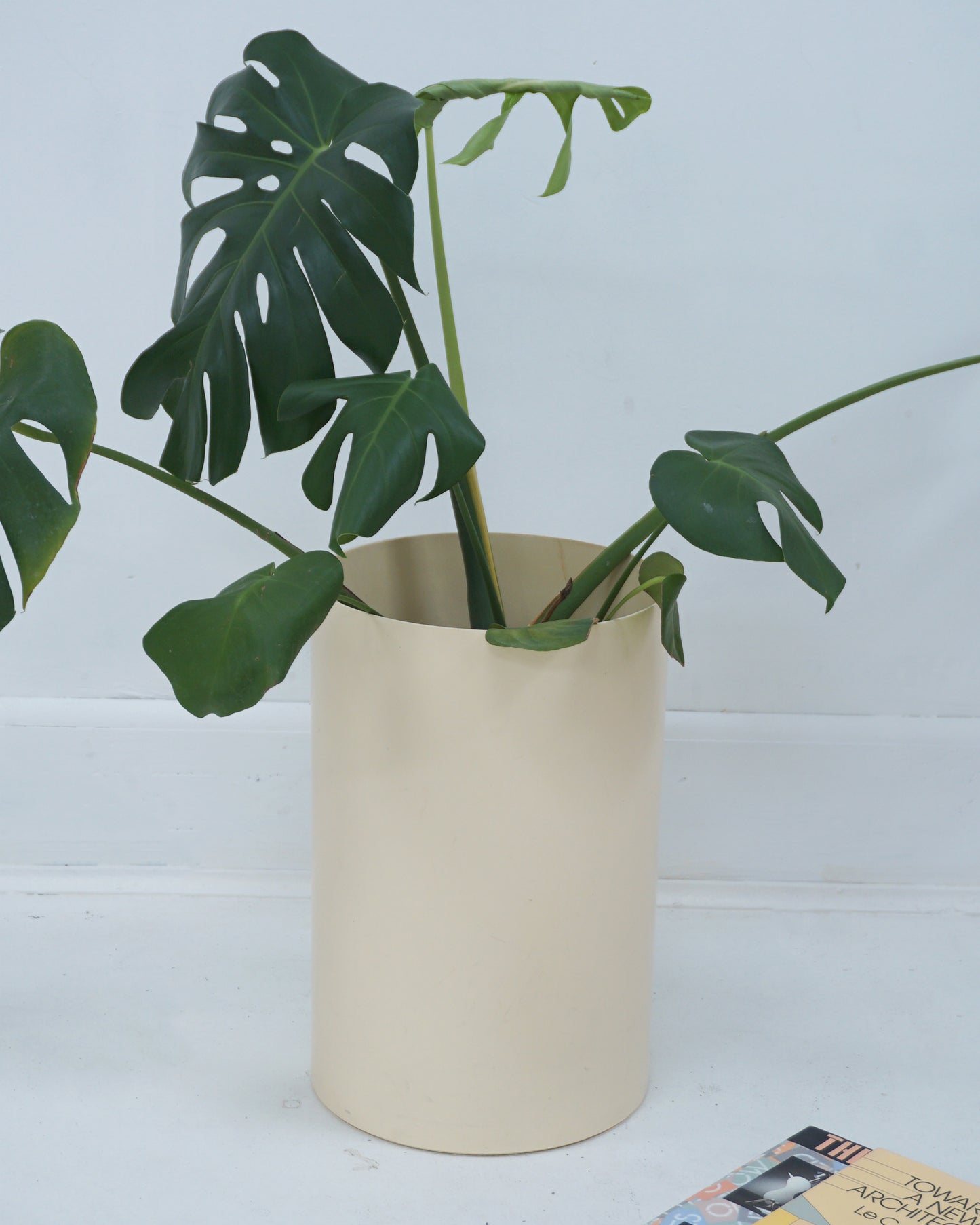 1970s Beige Kartell Space-Age Umbrella Holder, Wastebasket, and Planter