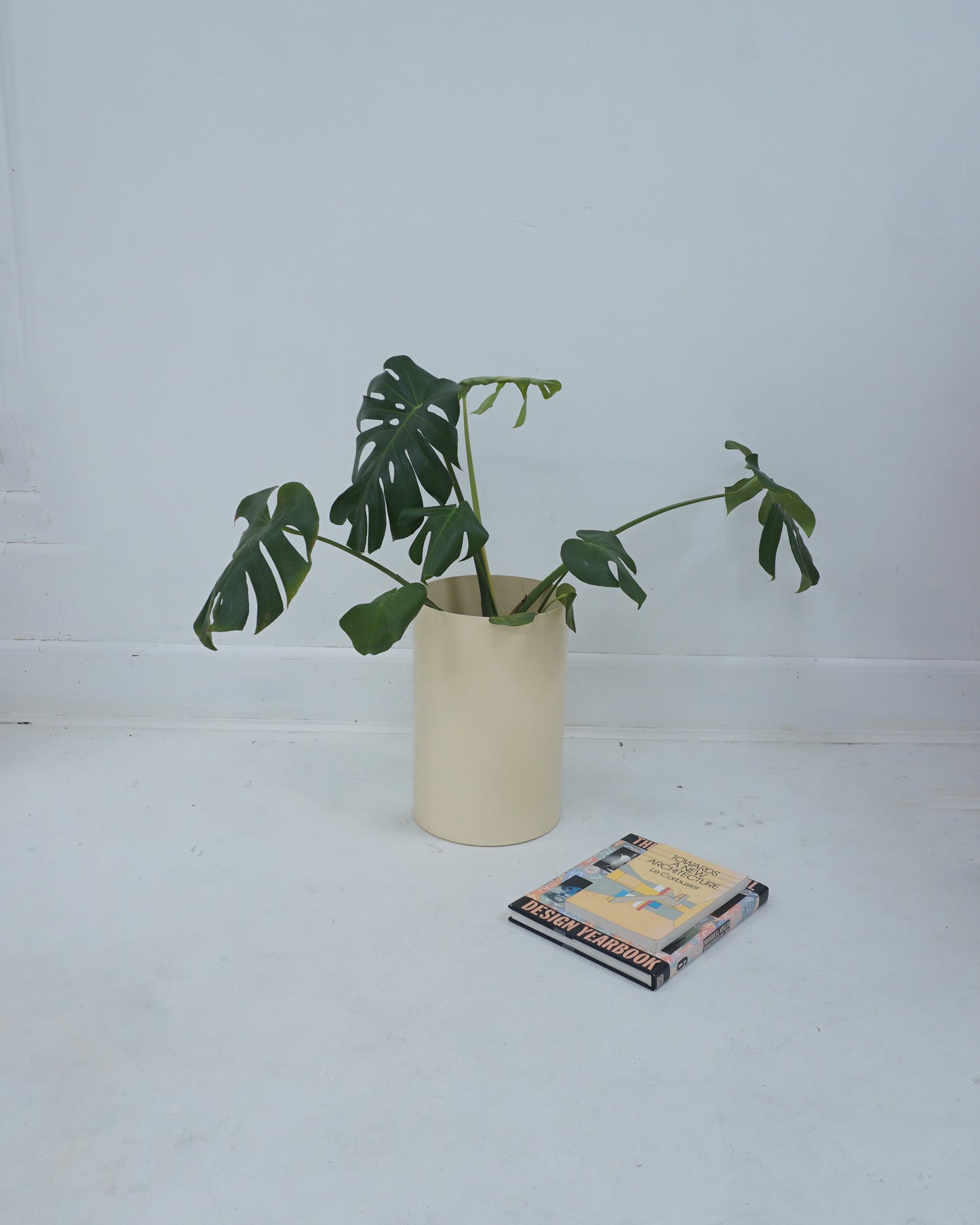 1970s Beige Kartell Space-Age Umbrella Holder, Wastebasket, and Planter