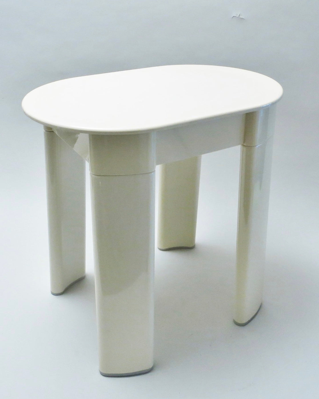 1970s White Side Table by Olaf von Bohr for GEDY