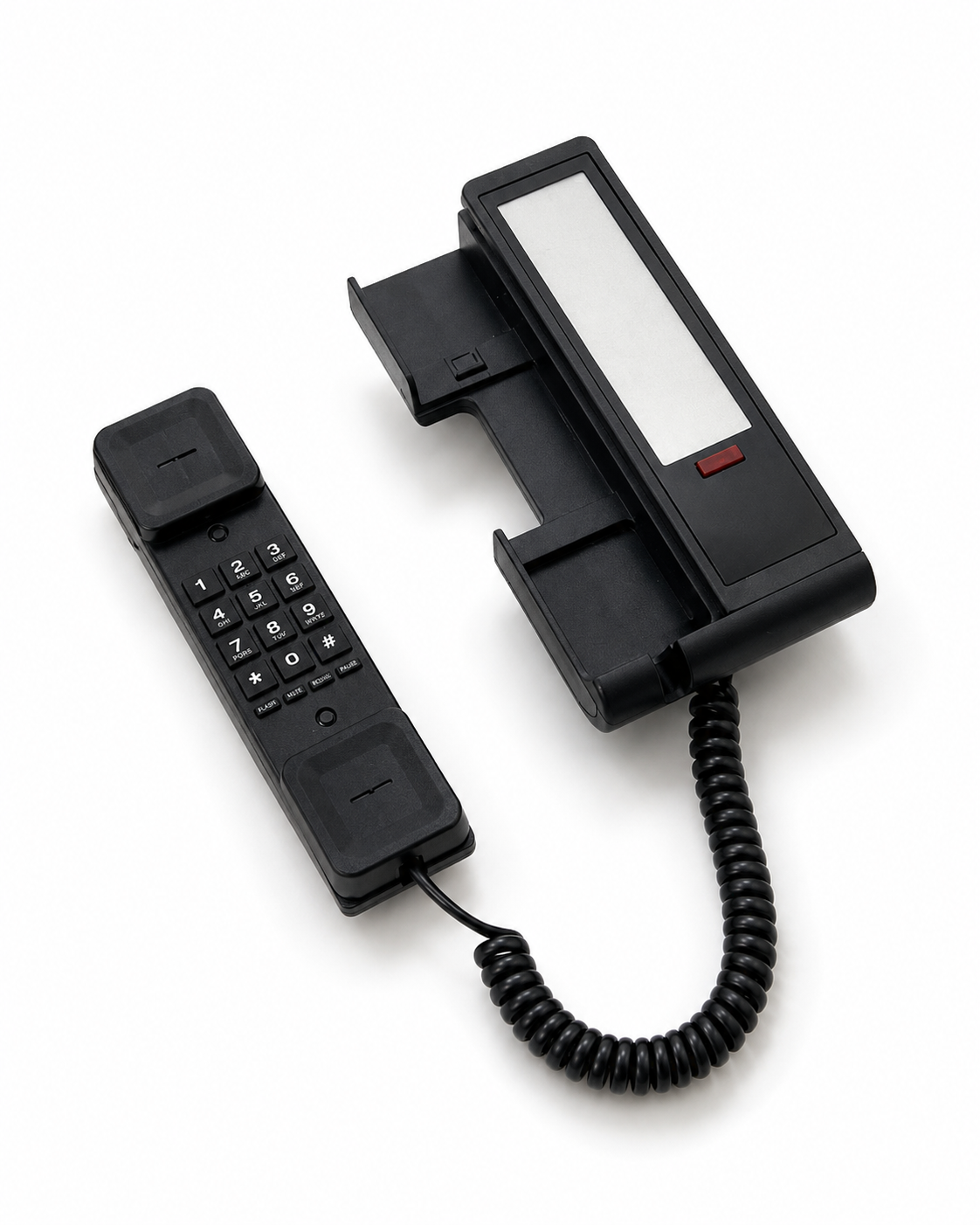 1990s Y2K Vintage Bittel Sleek Contemporary Black Phone
