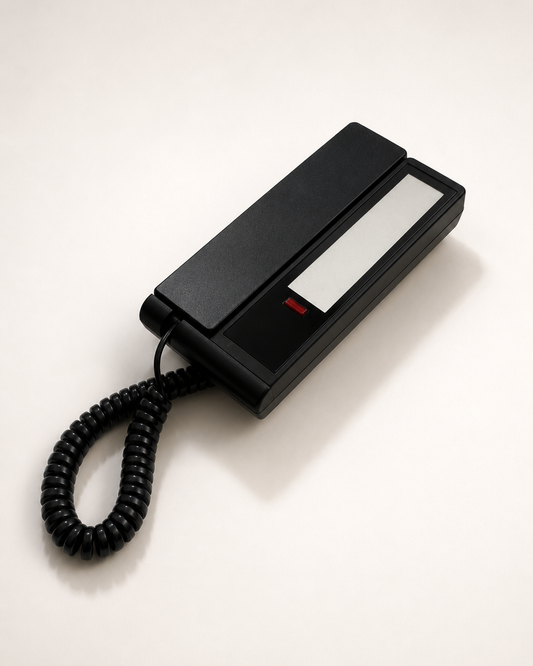 1990s Y2K Vintage Bittel Sleek Contemporary Black Phone