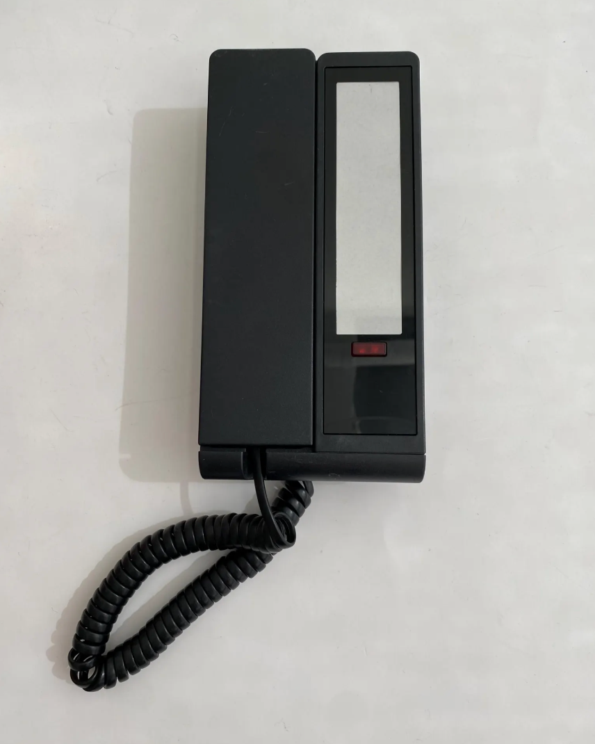 1990s Y2K Vintage Bittel Sleek Contemporary Black Phone