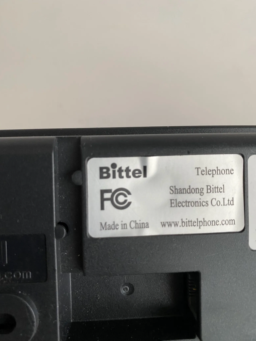 1990s Y2K Vintage Bittel Sleek Contemporary Black Phone