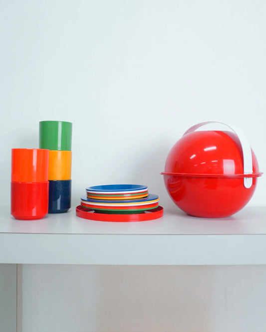 1970s Ingrid Chicago “Party Ball”Primary Colors Melamine Picnic Ball Set