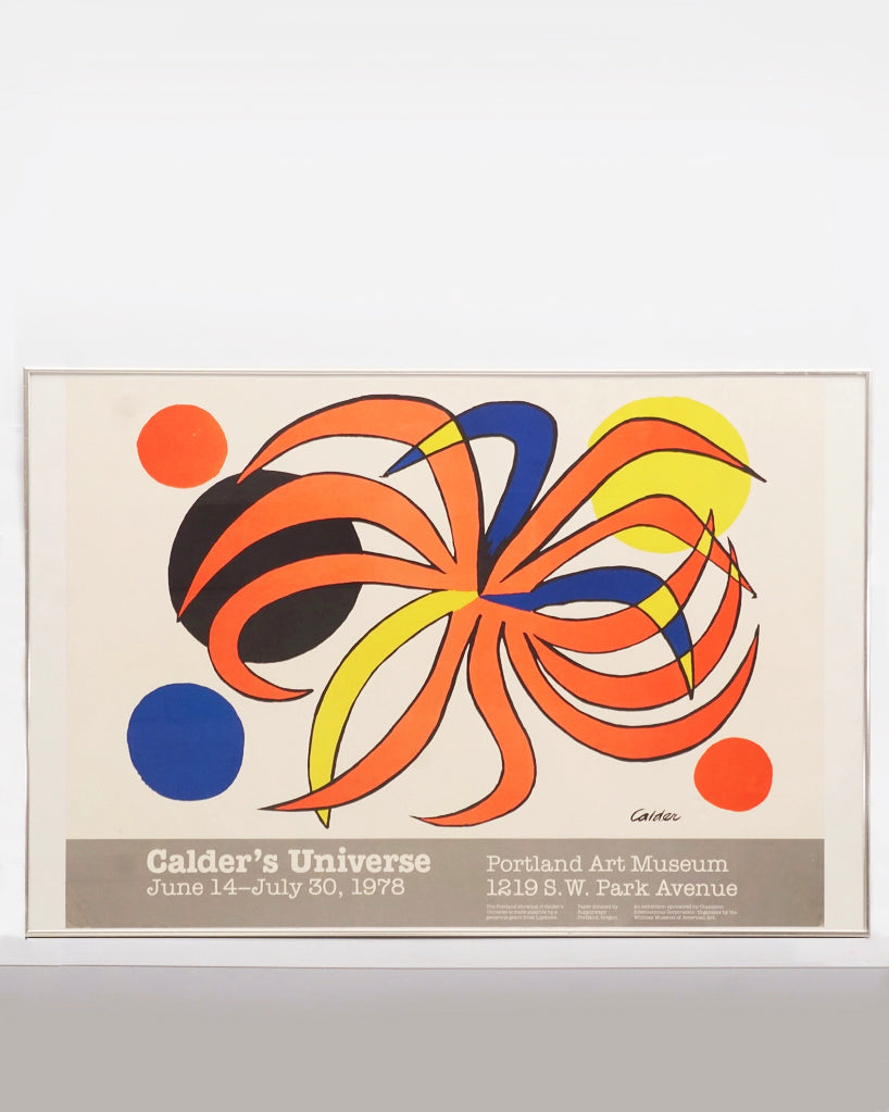 1977 Alexander Calder Exhibition Poster "Calder's Universe"