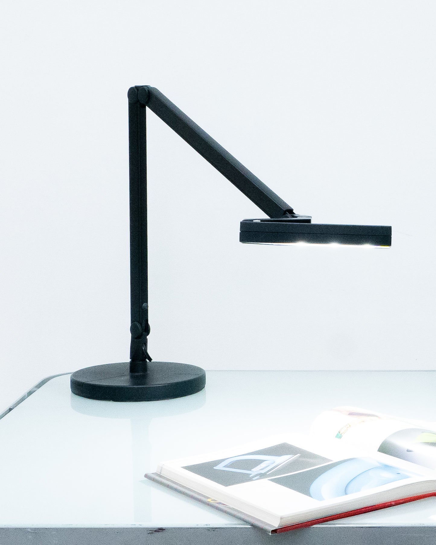 1980s Black Lightolier Desk Lamp